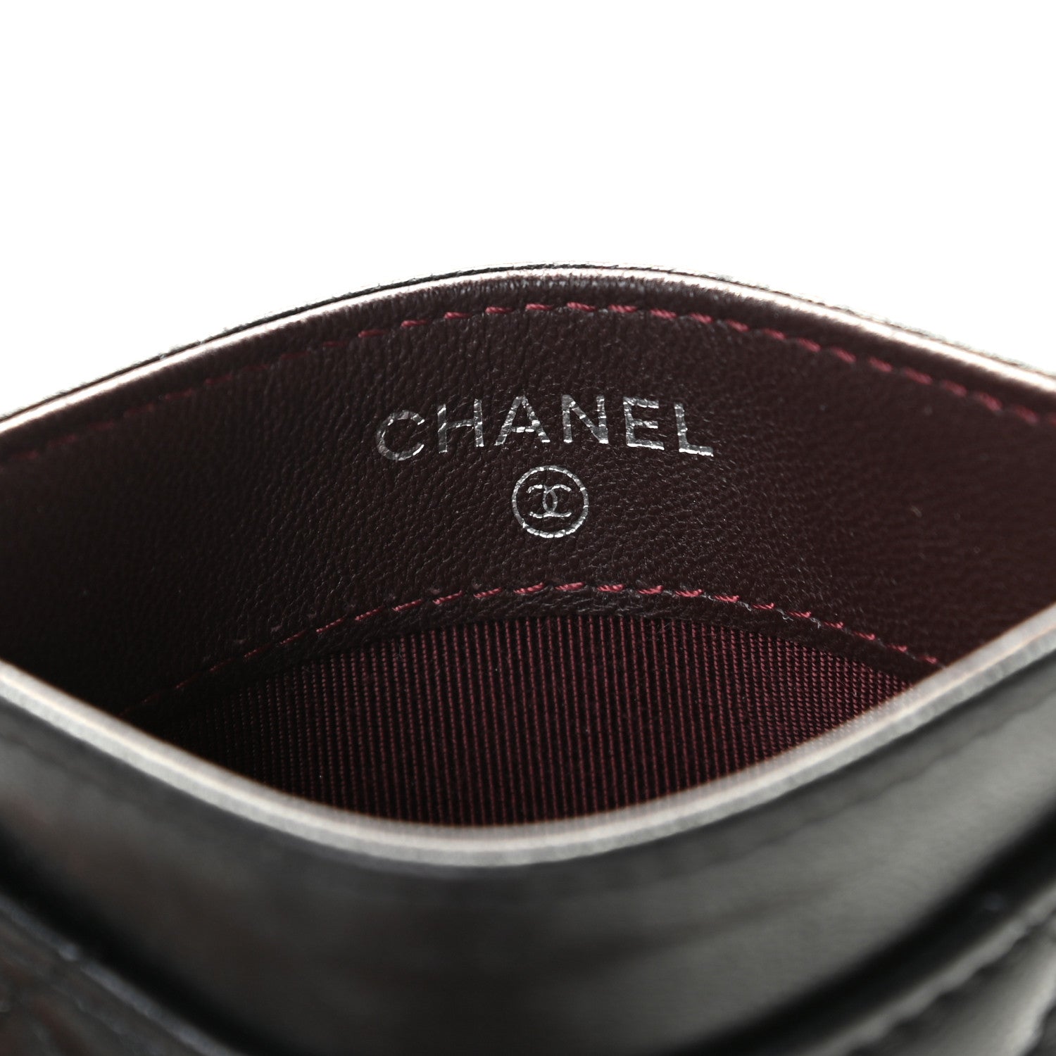 Chanel Lambskin Quilted Card Holder Black 6 of 8