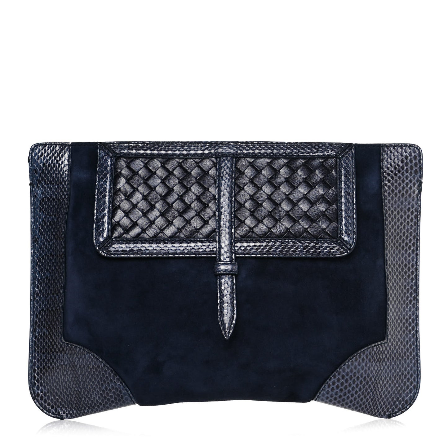 Suede Intrecciato Ayers Clutch
