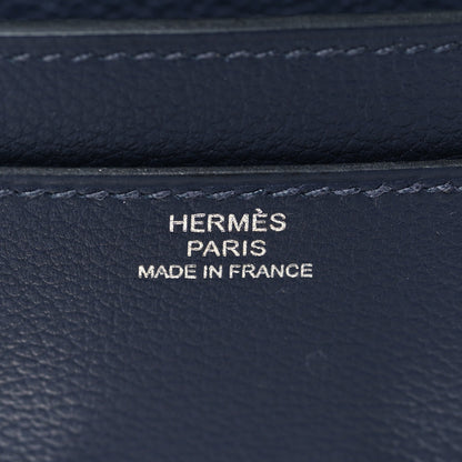 Hermes Evercolor Constance Wallet To Go Bleu De Prusse 6 of 8