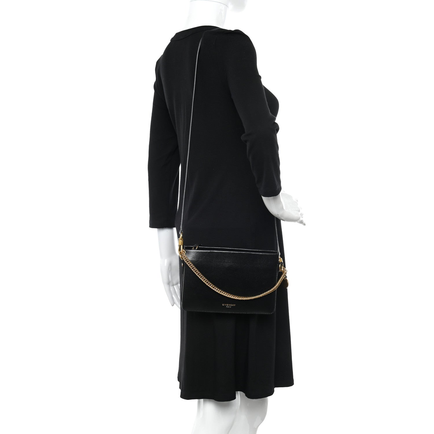 Givenchy Textured Calfskin Cross 3 Crossbody Bag Black 2 of 12