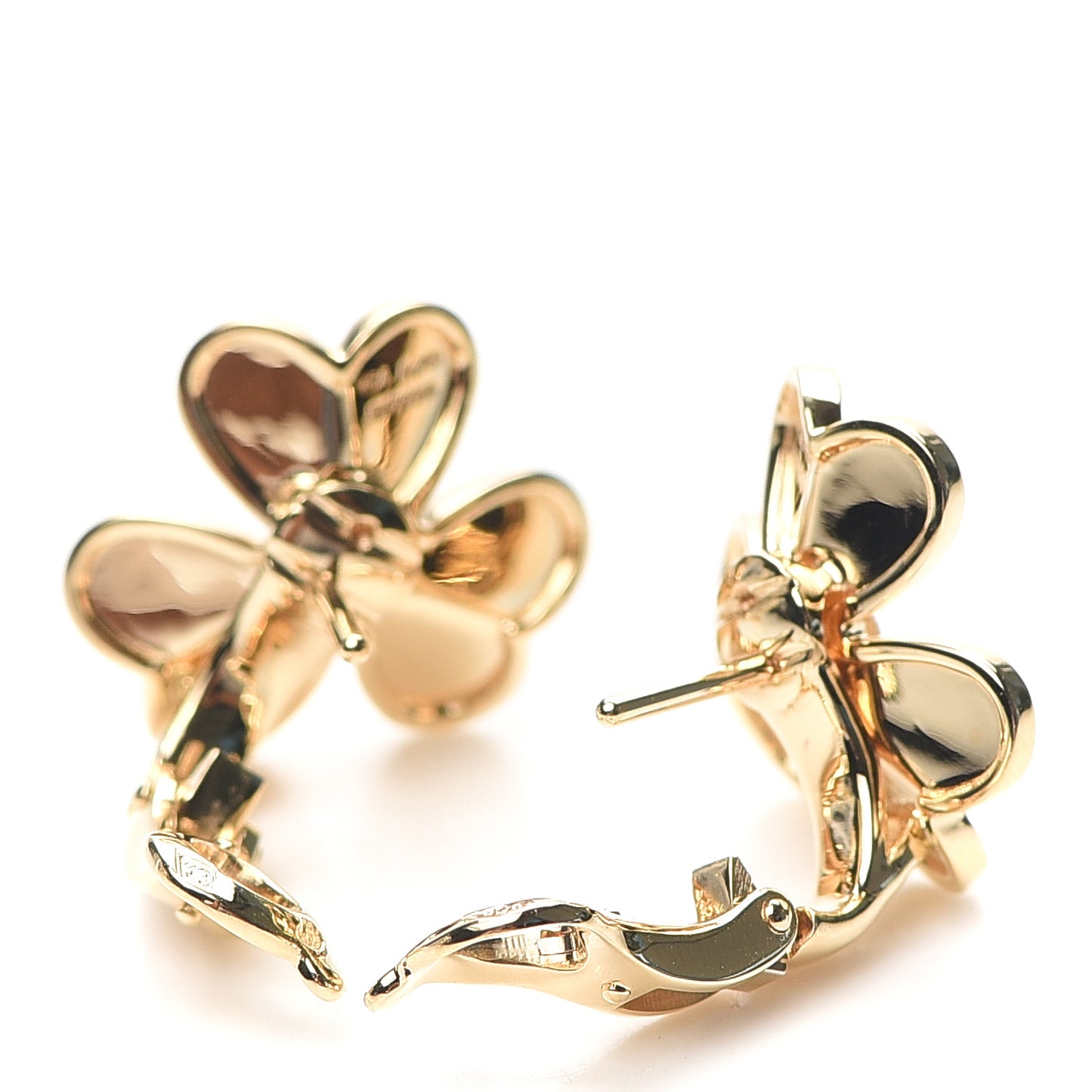 18K Yellow Gold Diamond Small Frivole Earrings