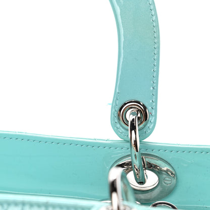 Christian Dior Patent Cannage Medium Lady Dior Light Blue 5 of 5