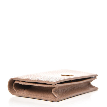 Gucci Pebbled Calfskin GG Marmont Card Case Porcelain Rose 4 of 8