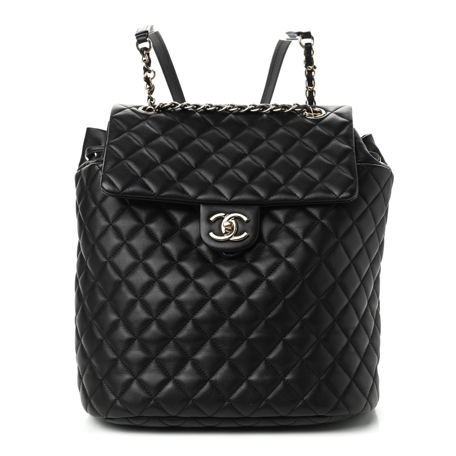 Chanel Lambskin Quilted Large Urban Spirit Backpack Black 1 of 9