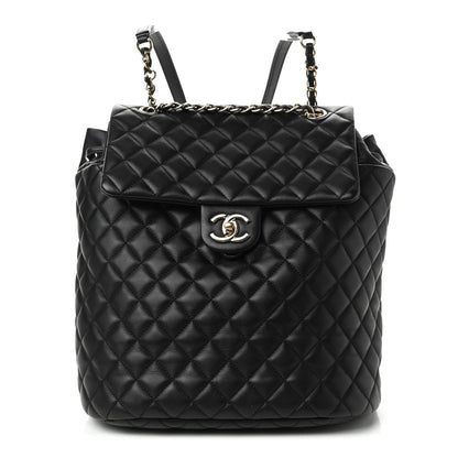 Chanel Lambskin Quilted Large Urban Spirit Backpack Black 1 of 9