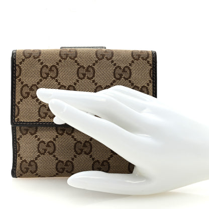 Gucci Monogram Abbey Compact Wallet Dark Brown 2 of 6