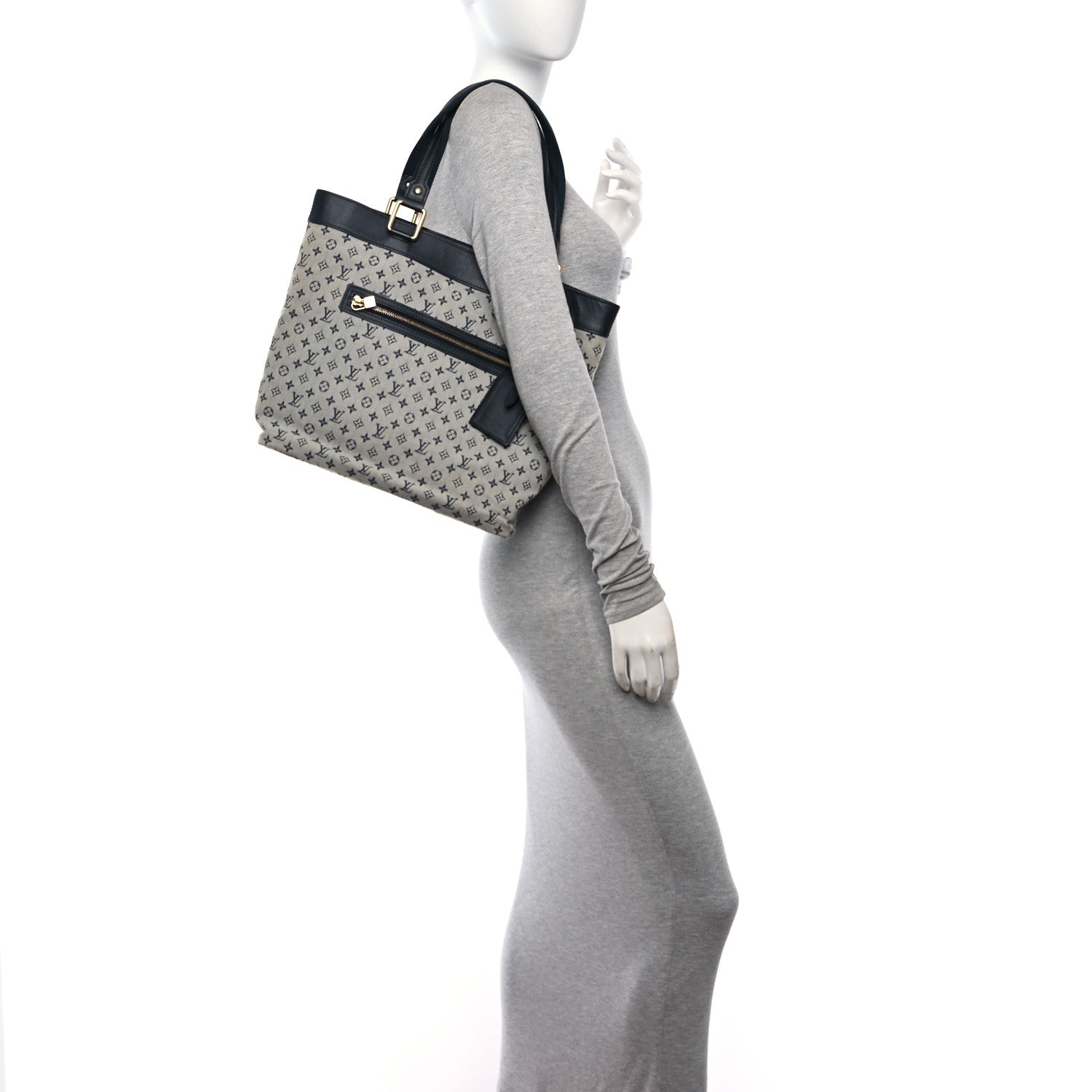 Louis Vuitton Mini Monogram Lucille GM Blue 2 of 9