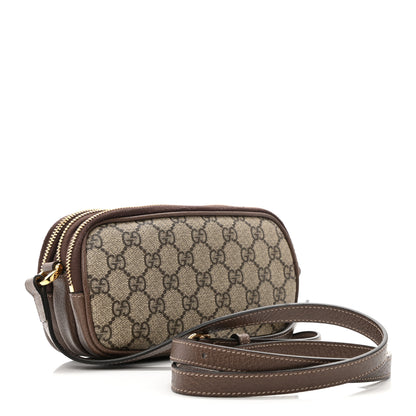 Gucci GG Supreme Monogram Web Mini Ophidia GG Bag Brown 3 of 12