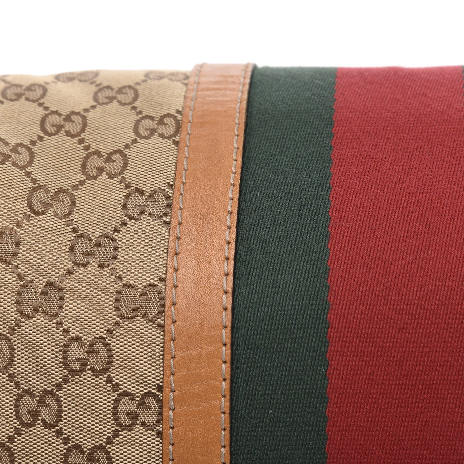 Gucci Monogram Vintage Web Medium Boston Tobacco 13 of 18