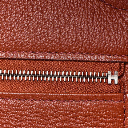 Hermes Taurillon Clemence Birkin 35 Rouge Venetian 37 of 46