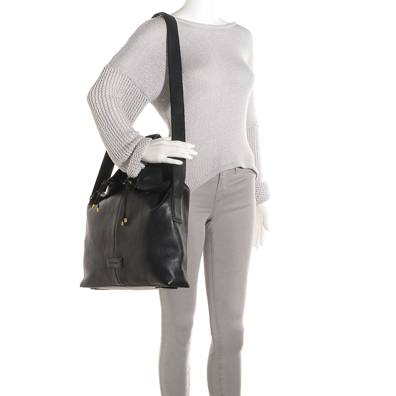 Alexander McQueen Lambskin Large De Manta Tote Black 2 of 9