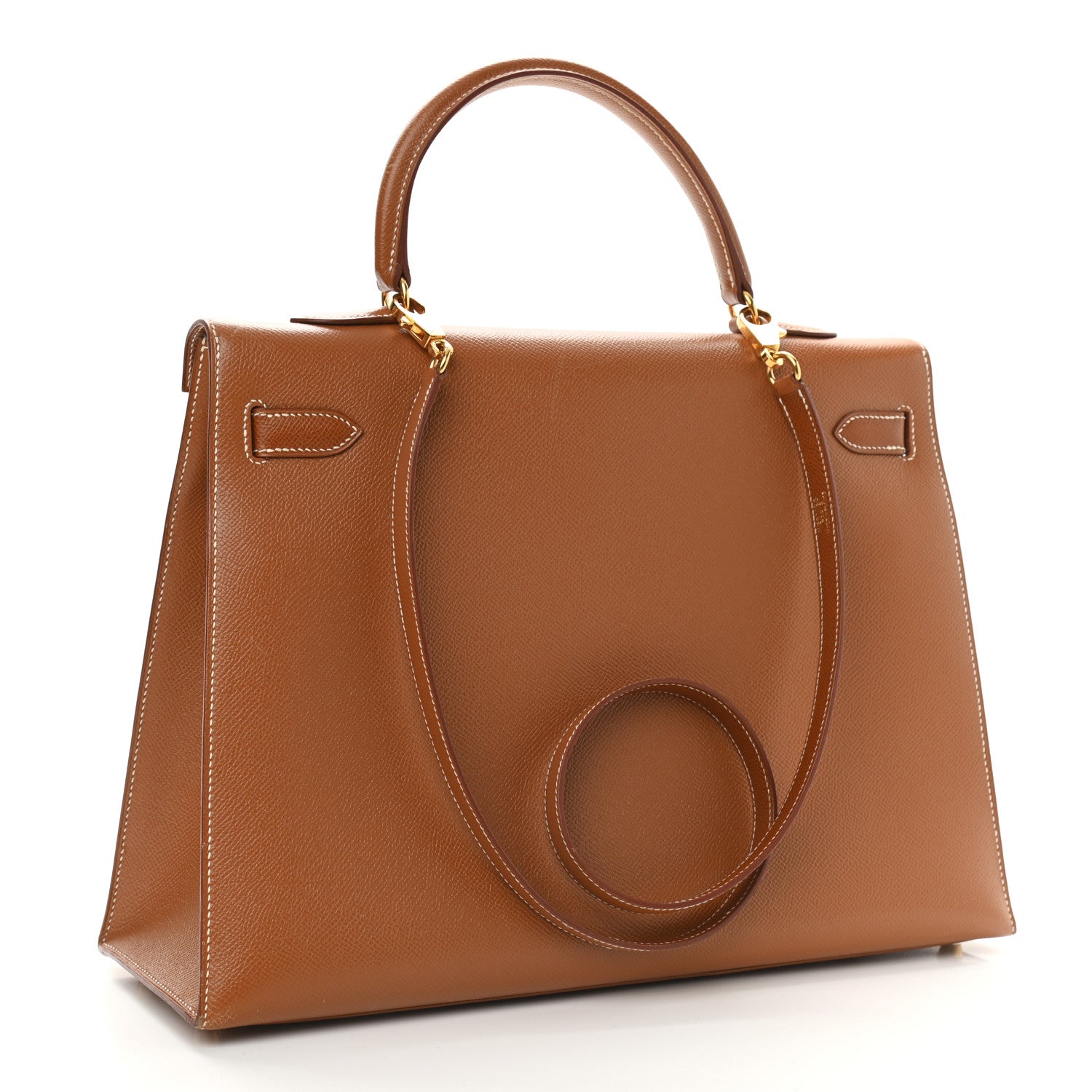 Hermes Courchevel Kelly Sellier 35 Gold 3 of 20