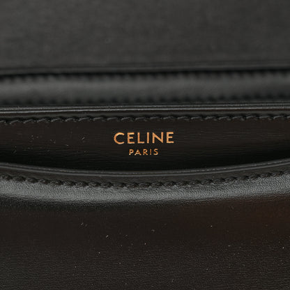 Celine Shiny Calfskin Besace Clea Triomphe Black 6 of 12