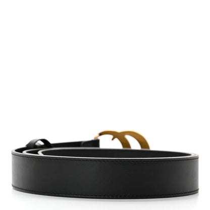 Gucci Calfskin Double G 30mm Belt 95 38 Black 2 of 9