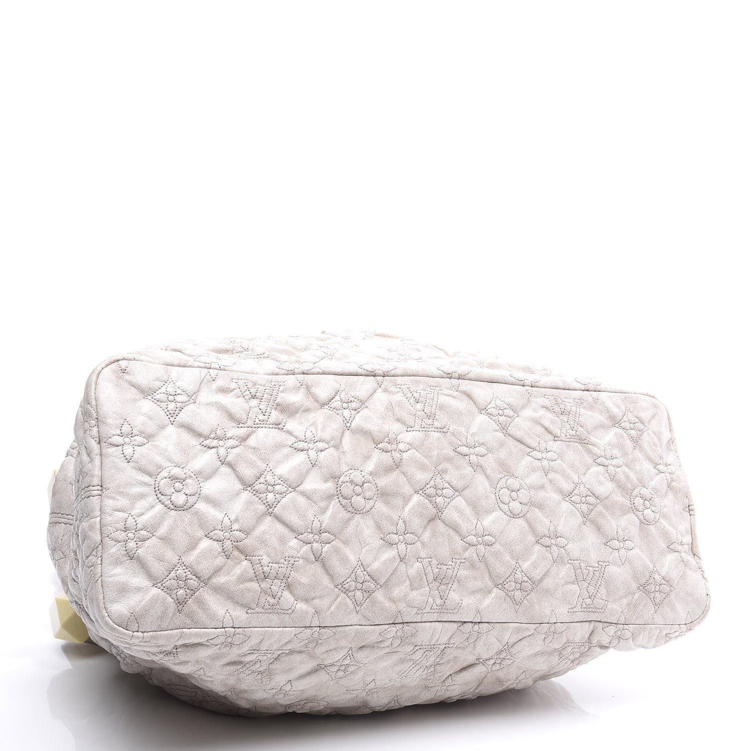 Louis Vuitton Lambskin Olympe Stratus PM Ecru 3 of 10