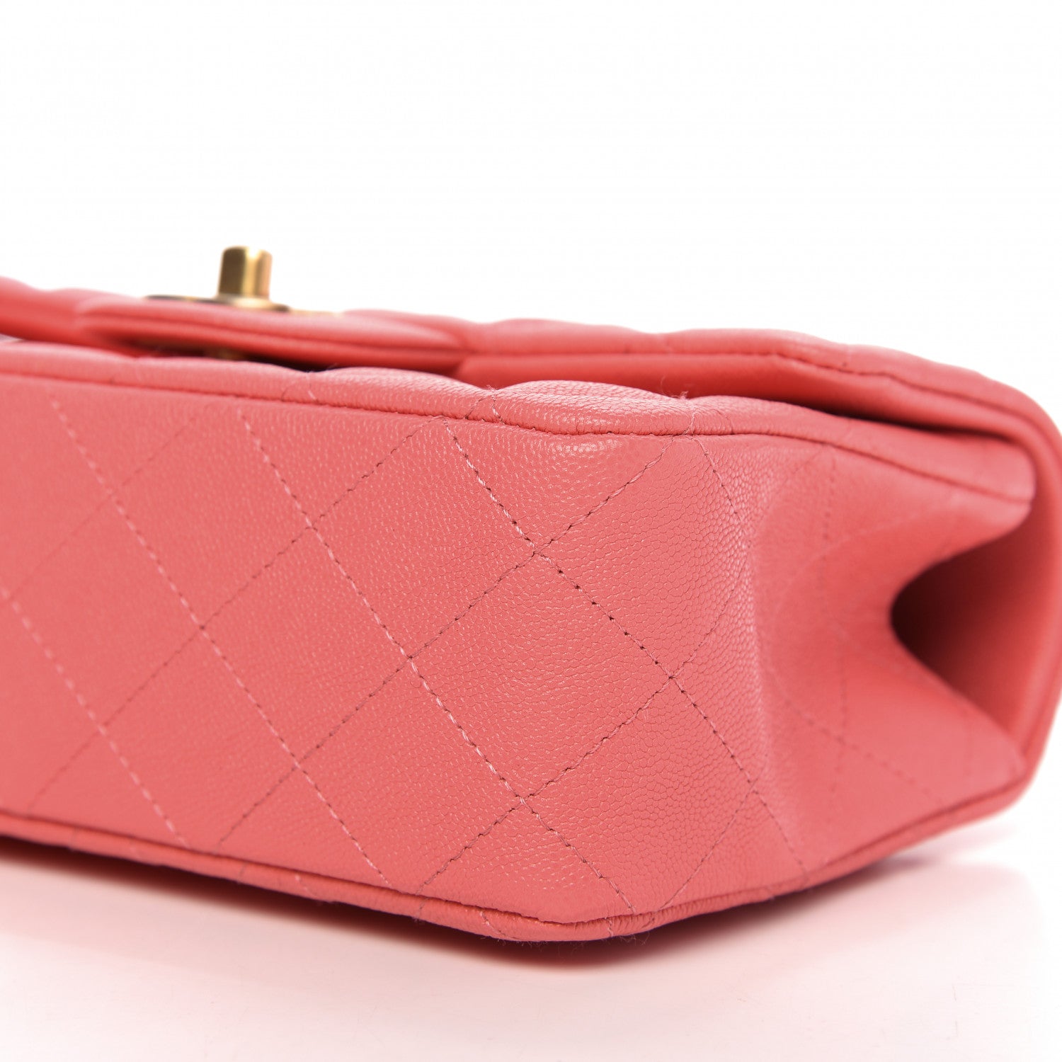 Chanel Caviar Quilted Mini Top Handle Rectangular Flap Pink 7 of 12