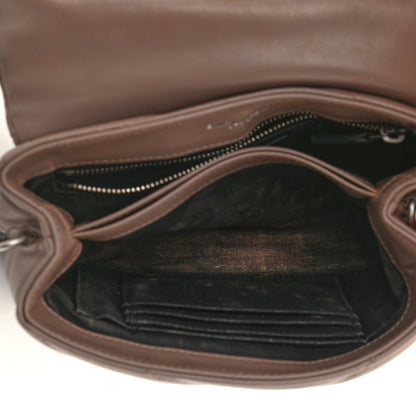 Saint Laurent Calfskin Y Quilted Monogram Toy Loulou Crossbody Bag Taupe 5 of 14