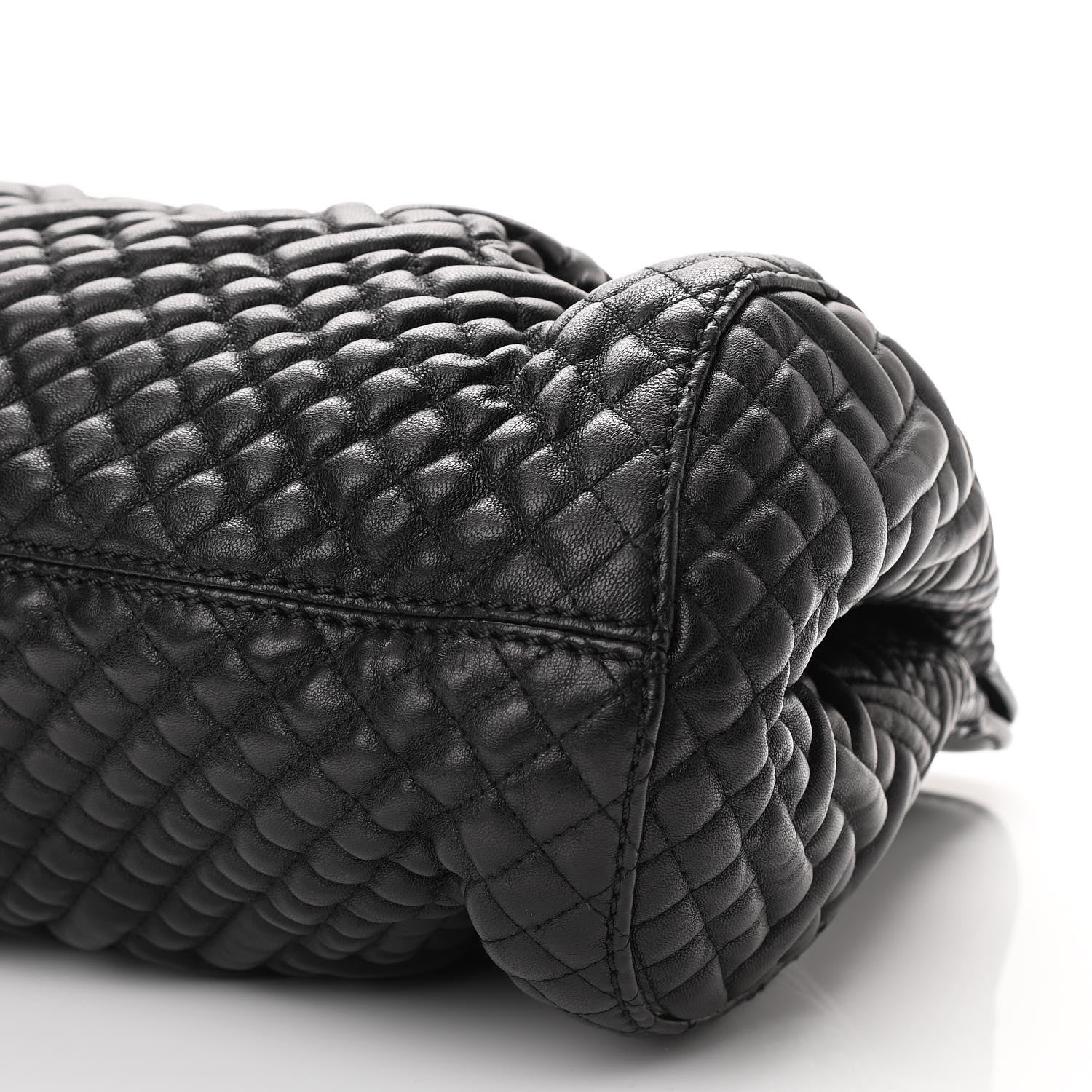 Valentino Garavani Nappa Quilted Satchel Black 7 of 8