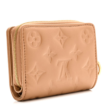 Louis Vuitton Lambskin Embossed Monogram Lou Coussin Wallet Camel 3 of 9