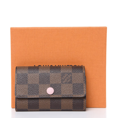 Louis Vuitton Damier Ebene Multicles 6 Key Holder Rose Ballerine 8 of 8