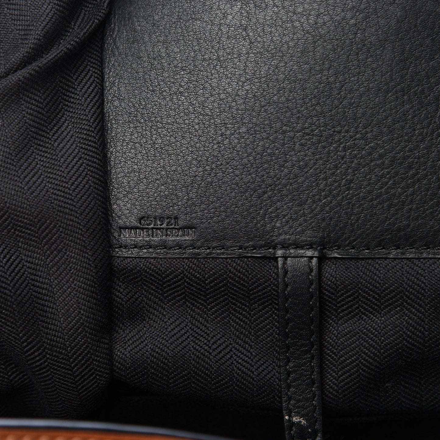 Calfskin Tweed Medium Hammock Shoulder Bag Tan Black