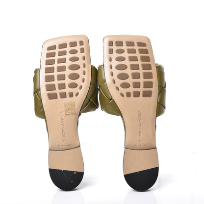 Bottega Veneta Nappa Maxi Intrecciato Lido Flat Sandals 41 Mud 6 of 10