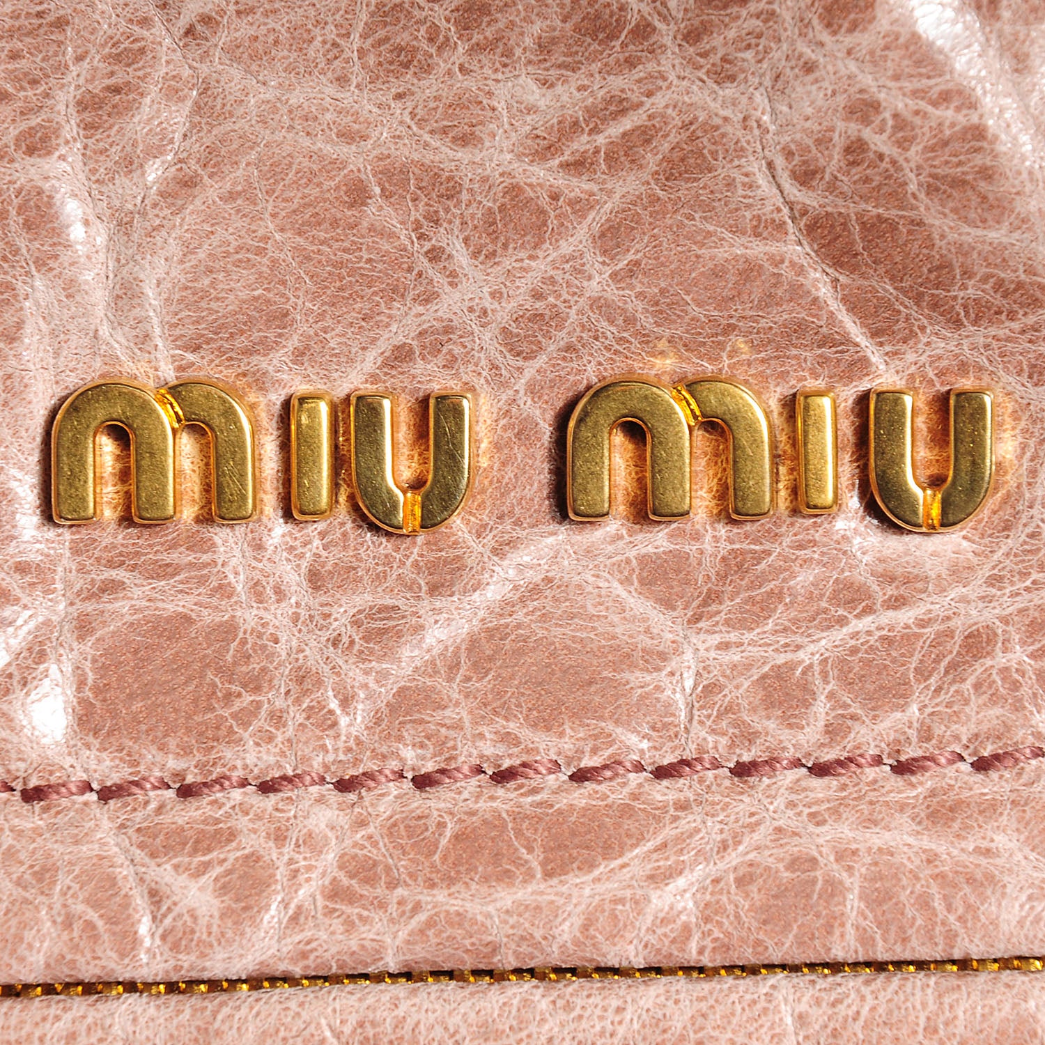 Miu Miu Nappa Leather Mini Charm Mughetto 7 of 11