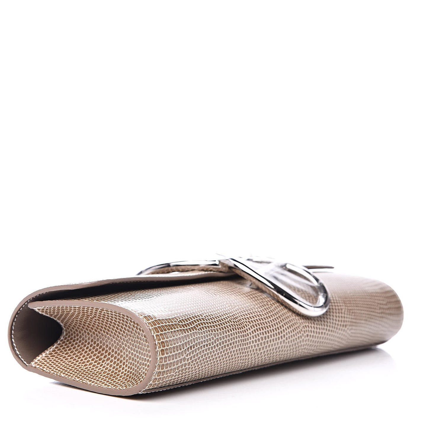 Lizard Egee Clutch Ficelle