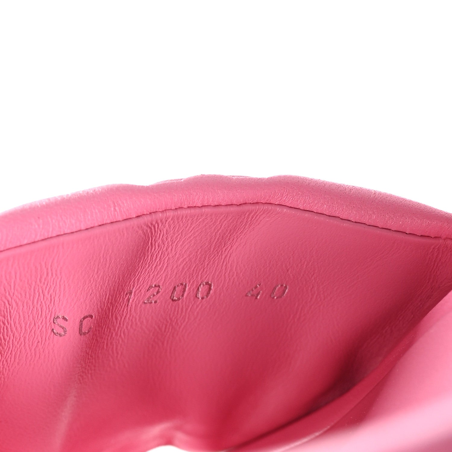 Louis Vuitton Lambskin Embossed Monogram Jumbo Flatform Mule Sandals 40 Rose Pop 6 of 8