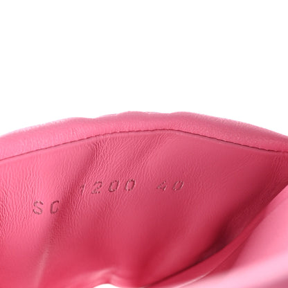 Louis Vuitton Lambskin Embossed Monogram Jumbo Flatform Mule Sandals 40 Rose Pop 6 of 8