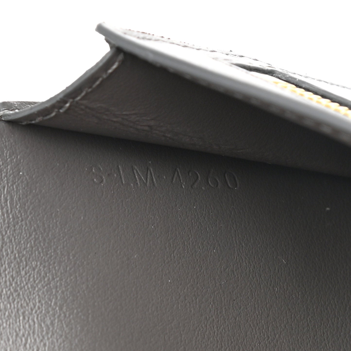 Grained Calfskin Medium Multifunction Strap Wallet Grey Vintage Pink