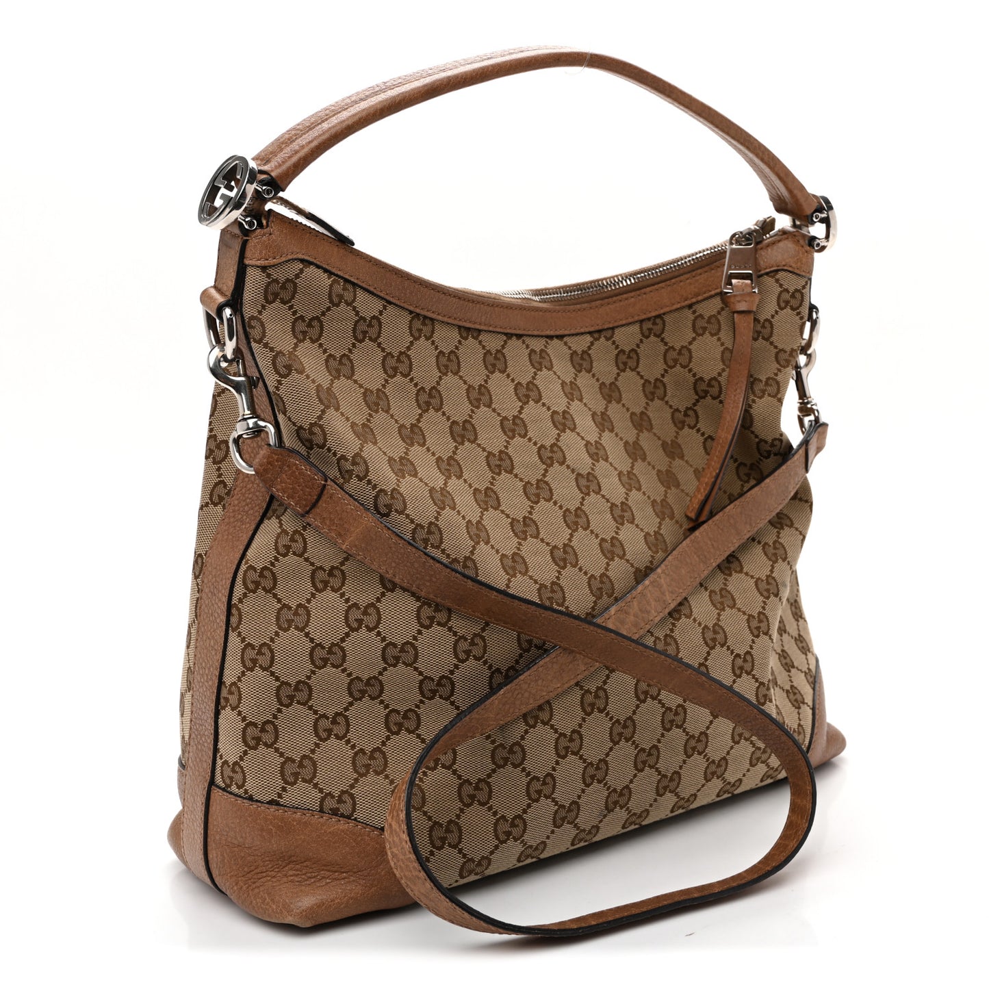 Monogram Old Libeccio Small Miss GG Hobo Beige Ebony Light Brown