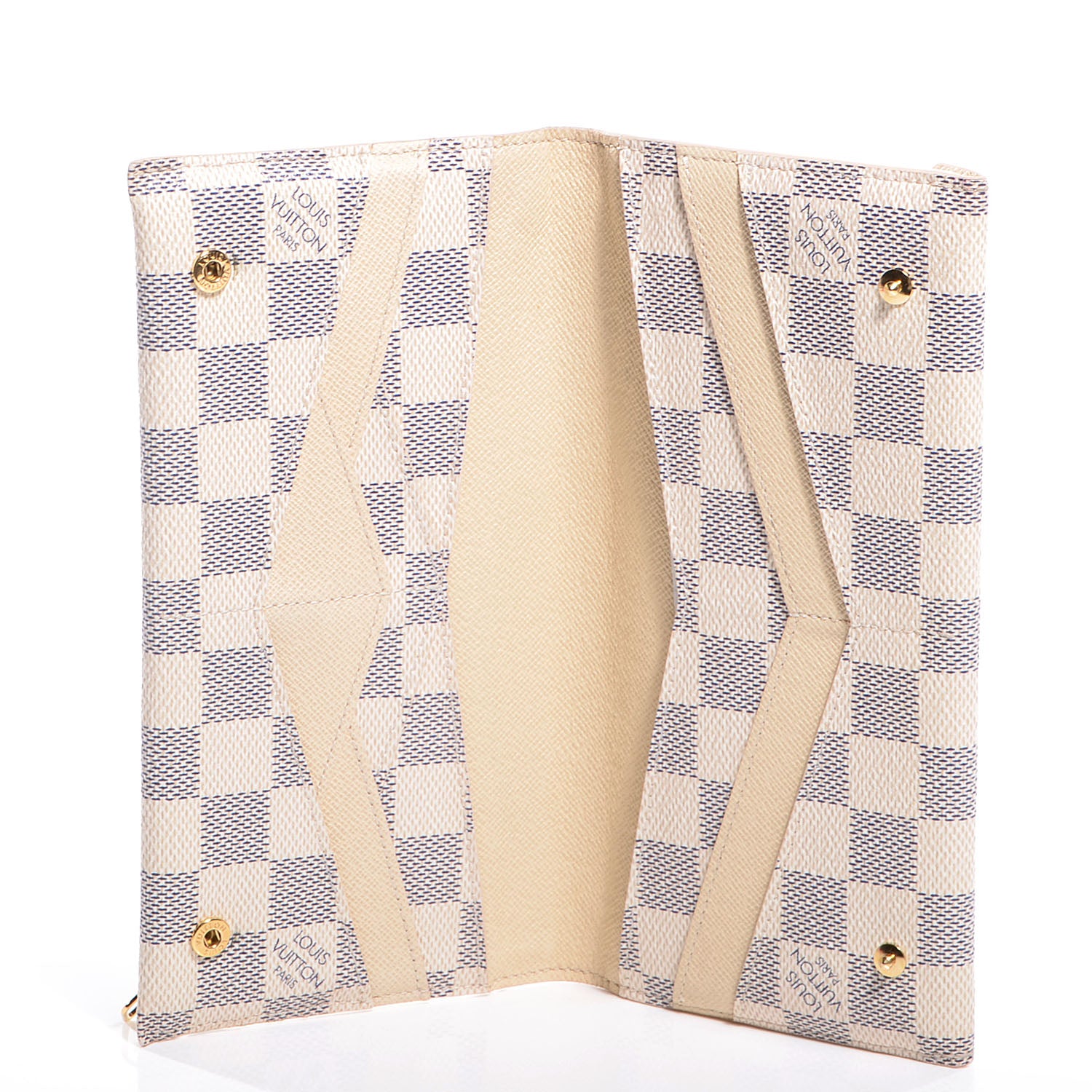 Louis Vuitton Damier Azur Long Origami Wallet 5 of 8