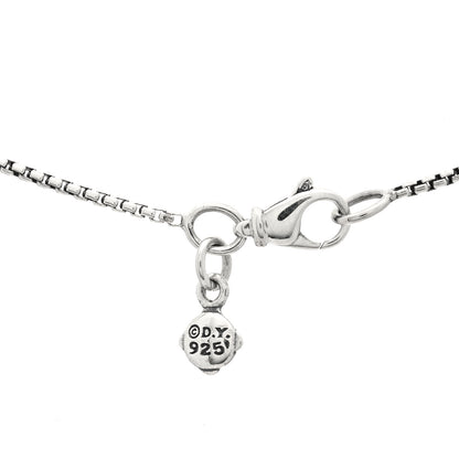 David Yurman Sterling Silver Diamond Petite Infinity Pendant Necklace 3 of 3