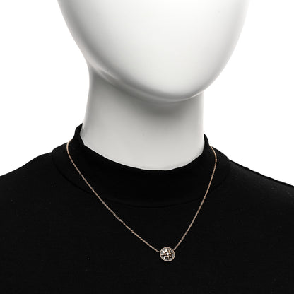 Christian Dior CHRISTIAN DIOR 18K Rose Gold Diamond Black Onyx Rose Des Vents Necklace 2 of 5