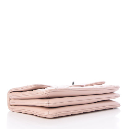 Chanel Lambskin Quilted Medium 3 Flap Light Pink 5 of 13