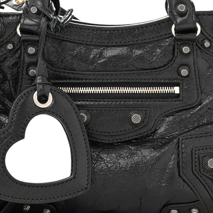 Balenciaga Agneau Arena Neo Cagole Handbag XS Black 8 of 10