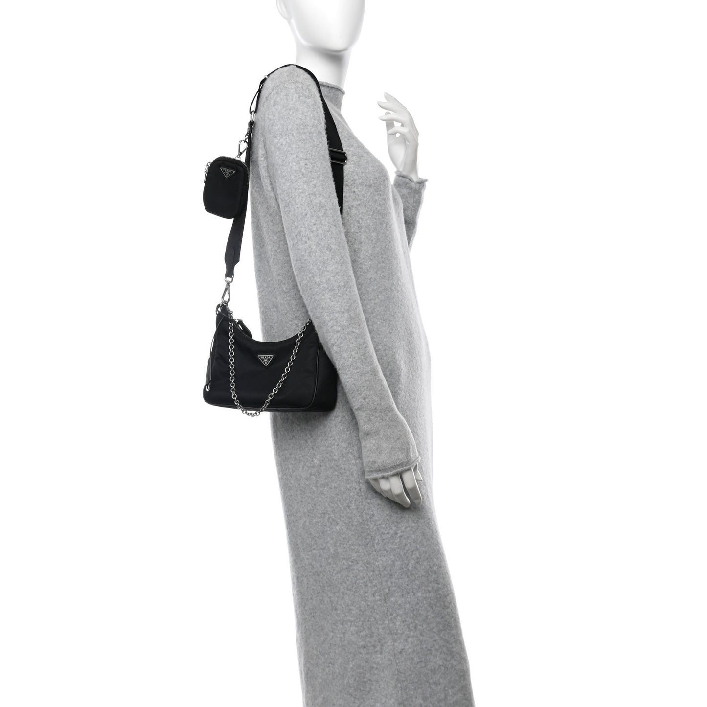 Nylon Re-Edition 2005 Shoulder Bag Black
