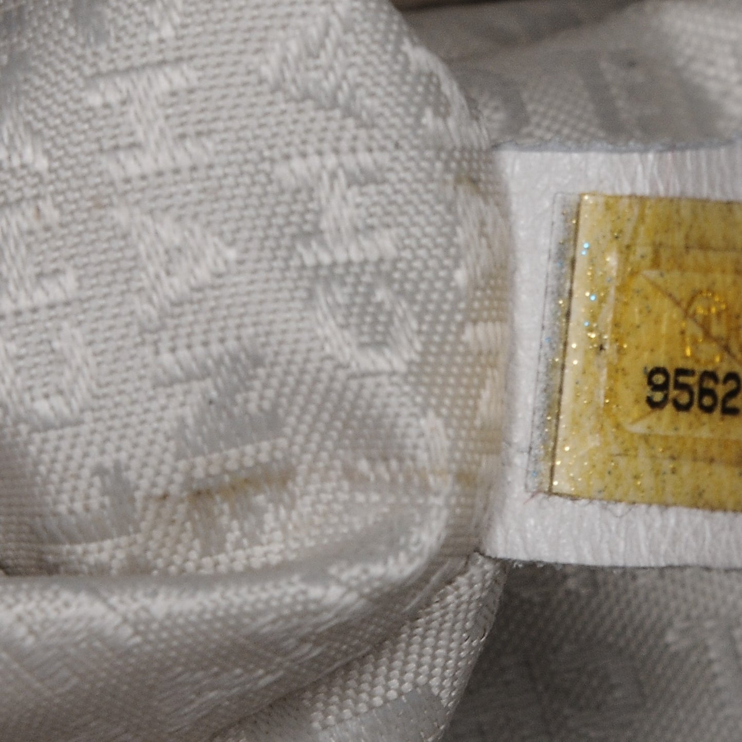 Lambskin Chain Stitch Clutch Dark Beige