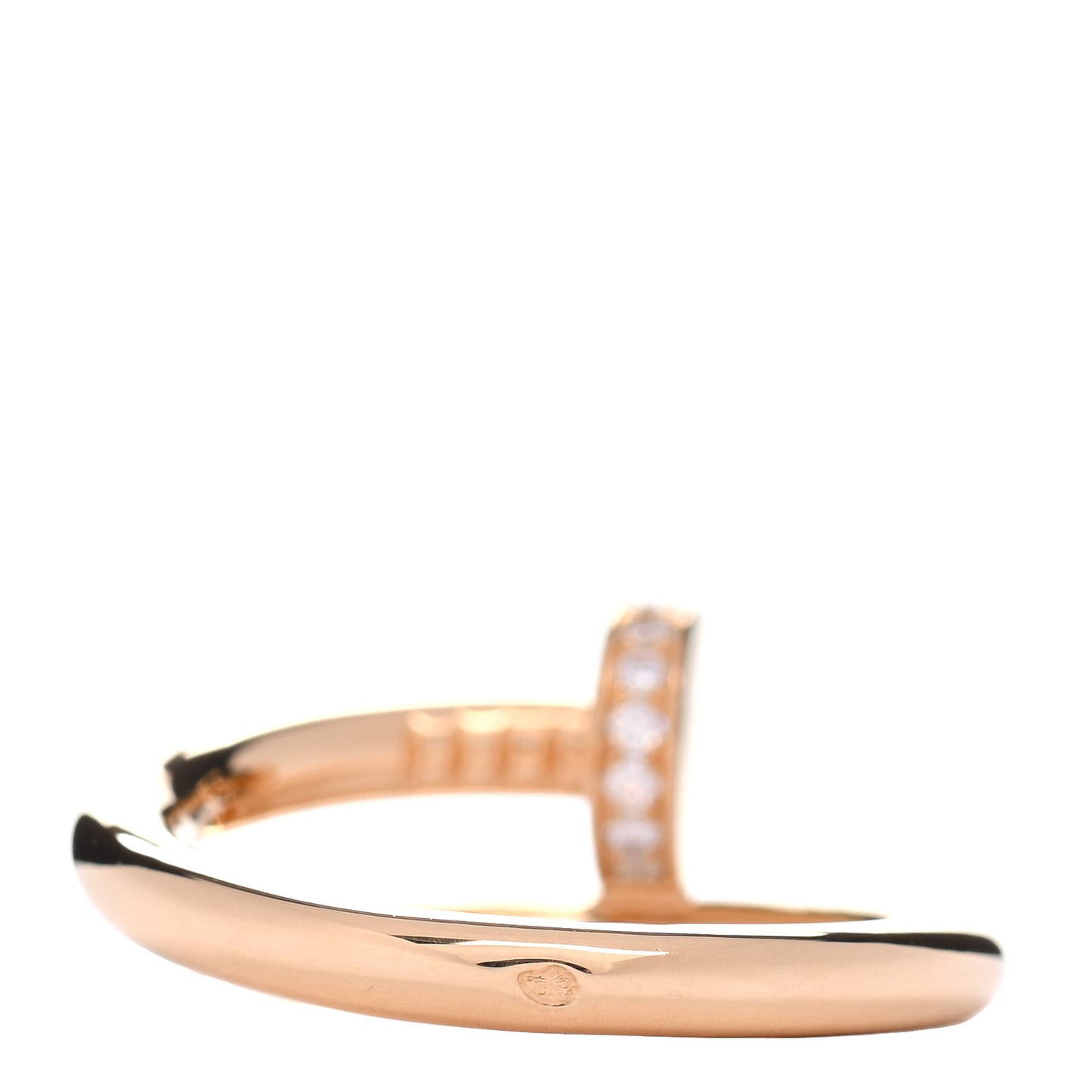 18K Yellow Gold Diamond Juste Un Clou Ring 54 7