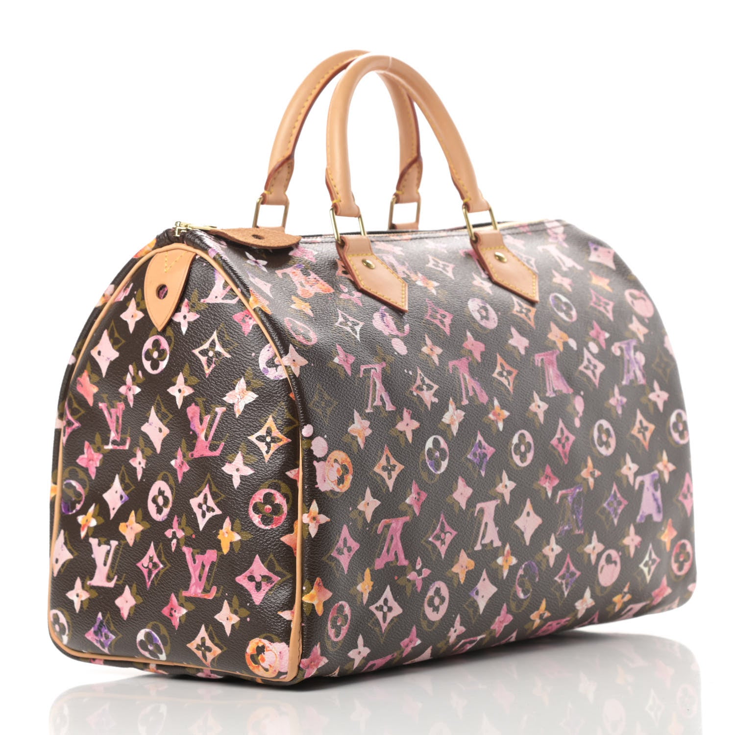 Louis Vuitton Watercolor Aquarelle Speedy 35 Brown 3 of 12