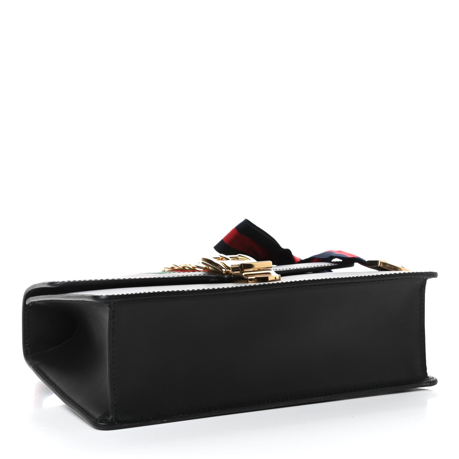 Gucci Calfskin Small Sylvie Shoulder Bag Black 3 of 4