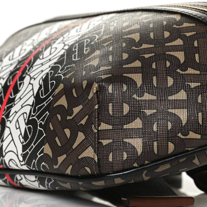 Burberry E-Canvas Monogram Stripe Medium Sonny Bum Bag Bridle Brown 11 of 13