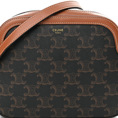 Celine Triomphe Canvas Small Camera Bag Tan 7 of 16