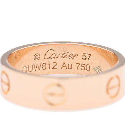 Cartier 18K Pink Gold 5.5mm LOVE Ring 57 8 4 of 5