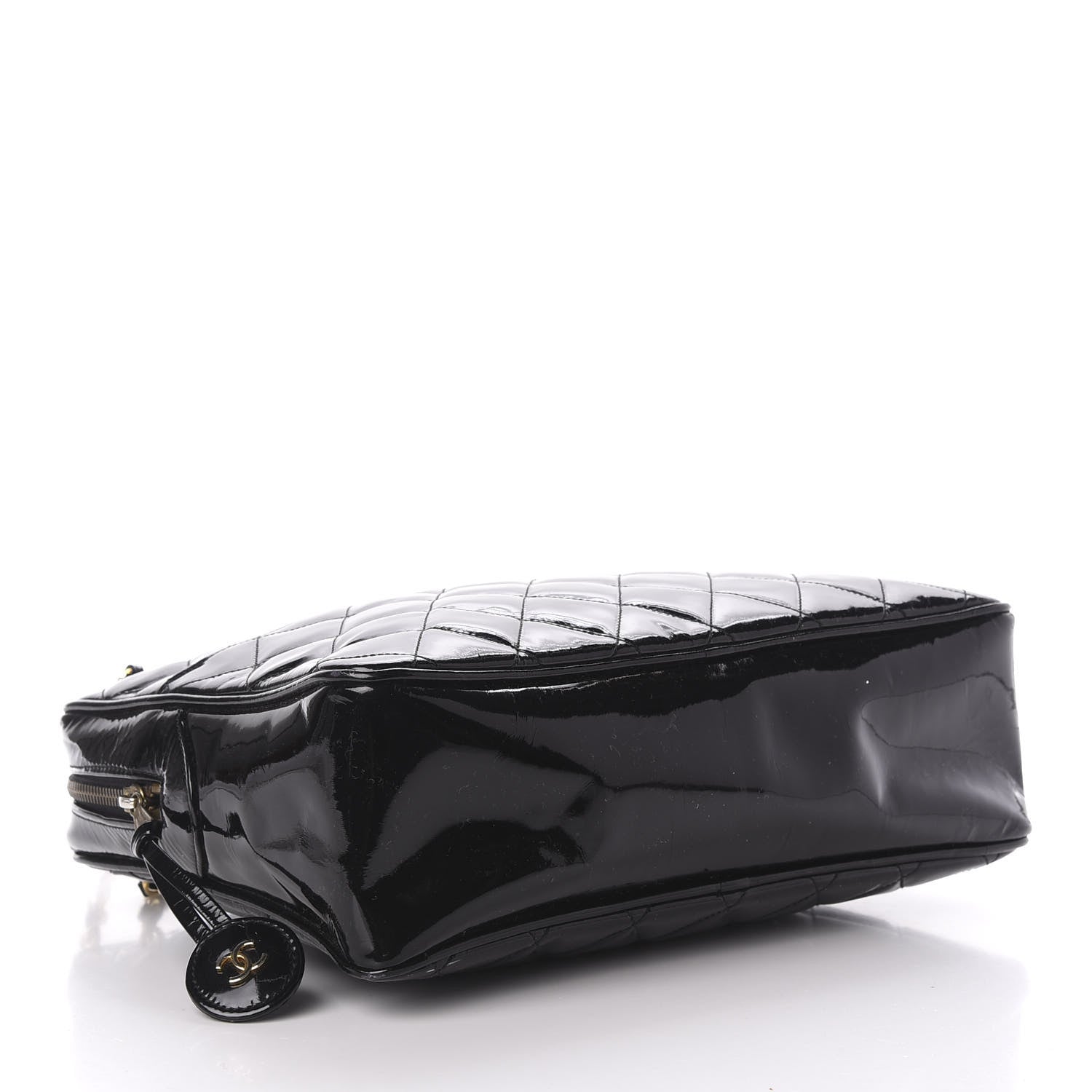 Chanel Patent Quilted Shoulder Bag Black 4 of 9