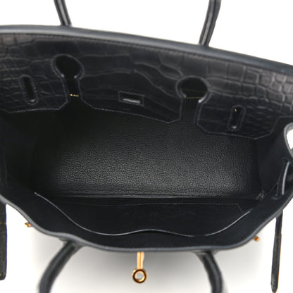 Hermes Togo Matte Alligator Birkin Touch 30 Black 5 of 11