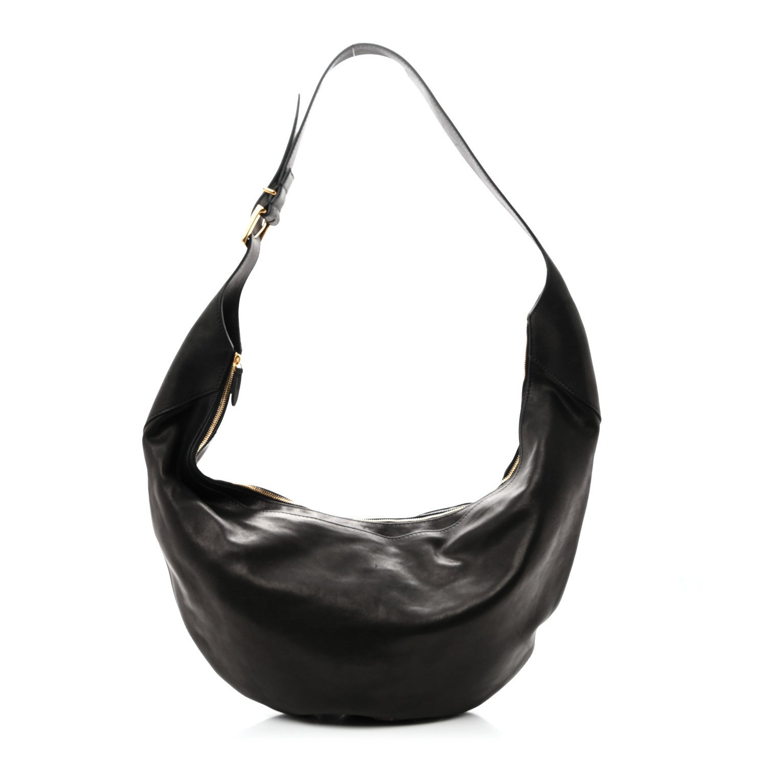 Khaite Lambskin Augustina Hobo Black 1 of 8
