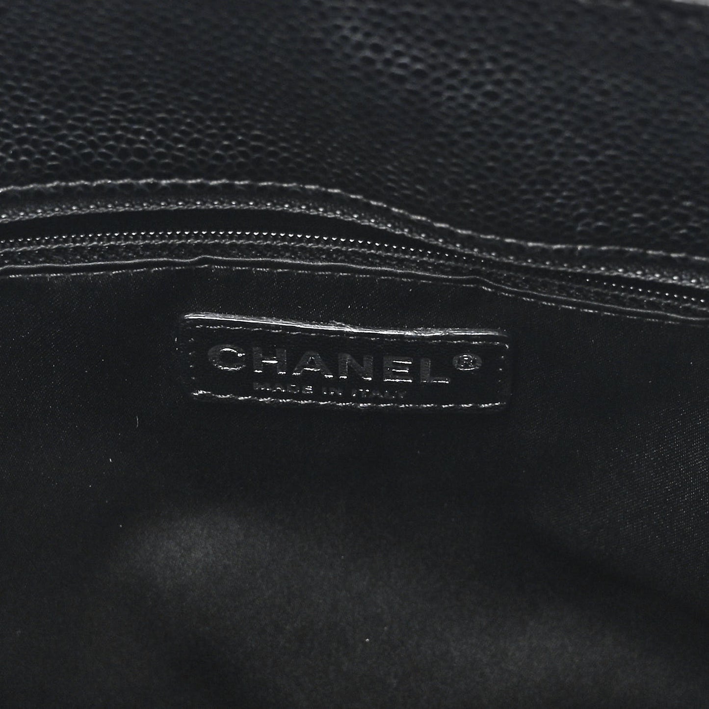 Caviar Quilted Grand Shopping Tote GST Black