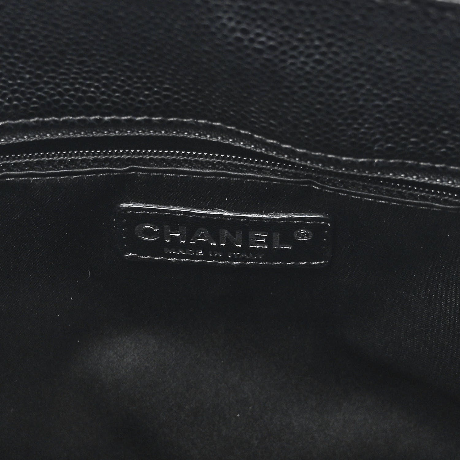 Chanel Caviar Quilted Grand Shopping Tote GST Black 6 of 10